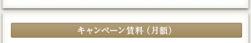 キャンペーン賃料（月額）