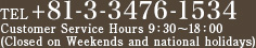TEL+08-3-3476-1534